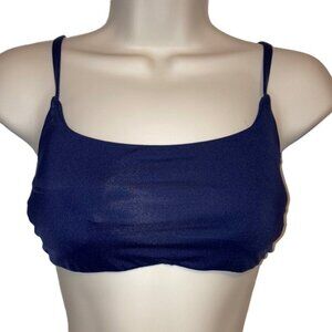 ATHLETA Sports Bra Exercise Bra T shirt Adjustable Straps Navy Blue Womens Small